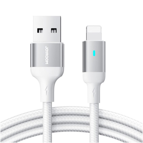 Joyroom Extraordinary Series A10, Kaabel, juhe USB Type-A Male - Lightning, 2.4A, 1.2m - Valge