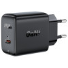 Acefast A21, GaN Kiirlaadija, USB Type-C, PD, Quick Charger 30W EU - Must