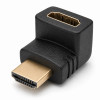 Üleminek, 270 kraadi, HDMI Male - HDMI Female - Must