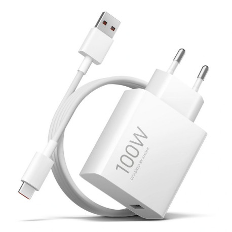 Seinalaadija, Xiaomi Originaal Kiirlaadija, 1xType-A port adapter + Type-C Juhe 1m, 100W