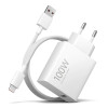 Seinalaadija, Xiaomi Originaal Kiirlaadija, 1xType-A port adapter + Type-C Juhe 1m, 100W