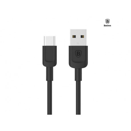 Baseus Zoole Series, Kaabel, juhe USB Male - USB Type-C Male, 1m - Must