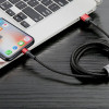Baseus Cafule, Kaabel, juhe USB Male - Lightning, 1m, iPhone, iPad - Punane-Must