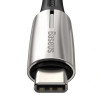 Baseus WaterDrop, Kaabel, juhe USB Type-C Male - USB Type-C Male, 60W, 2.0m - Must
