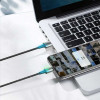 Baseus Zinc Magnetic, Kaabel, juhe USB Male - Lightning, 1.5A, 2.0m, iPhone, iPad - Must
