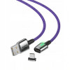 Baseus Zinc Magnetic, Kaabel, juhe USB Male - USB Type-C Male, 3A, 1.0m - Lilla