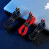 Baseus Cafule, Kaabel, juhe USB Type-C Male - USB Type-C Male, 60W, 2.0m - Must-Punane