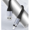 XO Magnetic, Kaabel, Juhe USB Male - Lightning, 2A, 1.0m, iPhone, iPad - Must