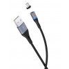 XO Magnetic, Kaabel, juhe USB Male - MicroUSB Male, 2A, 1.0m - Must
