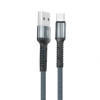 LDNIO, Kaabel, juhe USB Male - USB Type-C Male, 2.4A, 1.0m - Must
