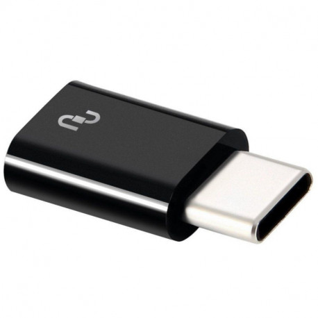 Xiaomi, Üleminek, adapter MicroUSB Female - USB Type-C Male - Must