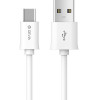 Devia Smart, Kaabel, juhe USB Male - USB Type-C Male, 2.1A, 1.0m - Valge