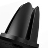 Baseus Small Ears Leather, Magnet nahk autohoidik ventilatsiooni avale - Must