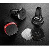 Baseus Privity Pro Leather, Magnet nahk autohoidik ventilatsiooni avale - Must