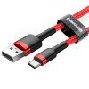 Baseus Cafule, Kaabel, juhe USB Male - USB Type-C Male, 1m - Punane