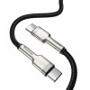 Baseus Cafule Metal PD, Kaabel, juhe USB Type-C Male - USB Type-C Male, 100W, 1.0m - Must