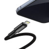 Baseus High Density PD, Kaabel, juhe USB Type-C - Lightning, 20W, 1.0m, iPhone, iPad - Must