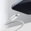 Baseus High Density PD, Kaabel, juhe USB Type-C - Lightning, 20W, 2.0m, iPhone, iPad - Valge