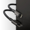 Baseus Tungsten PD, Kaabel, juhe USB Type-C - Lightning, 20W, 1.0m, iPhone, iPad - Must