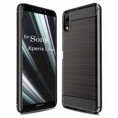 Carbon, Ümbris Sony Xperia L3, I3312, I3322, I4312, I4332, 2019 - Must