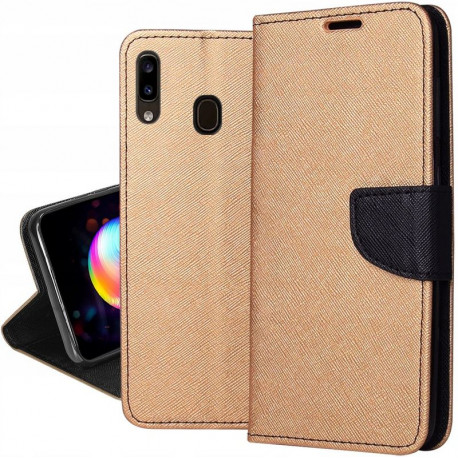 Fancy, Kaaned Samsung Galaxy A20e, A202, 2019 - Kuld-Must