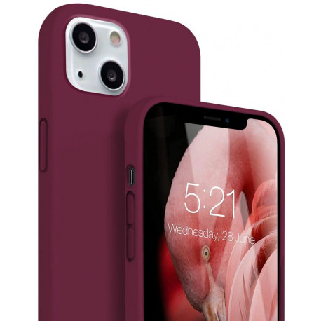 Silicon, Ümbris Apple iPhone 13 Mini, 5.4" 2021 - Burgundy