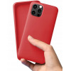 Silicon, Ümbris Apple iPhone 13 Pro Max, 6,7" 2021 - Punane
