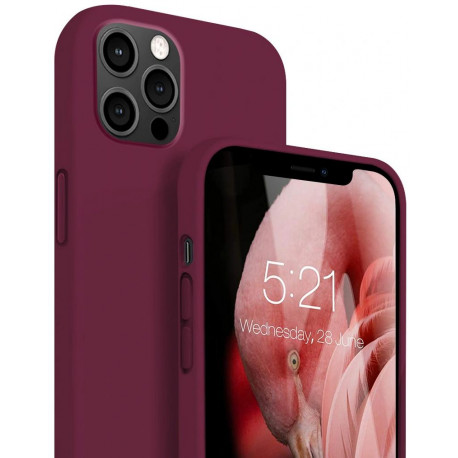 Silicon, Ümbris Apple iPhone 13 Pro, 6.1" 2021 - Burgundy