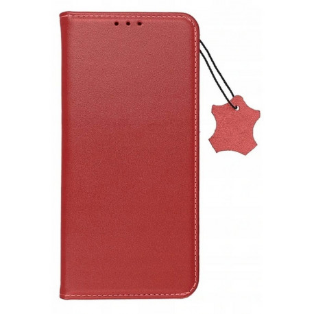 Leather, Nahkkaaned Xiaomi Redmi 10, 2021 - Punane